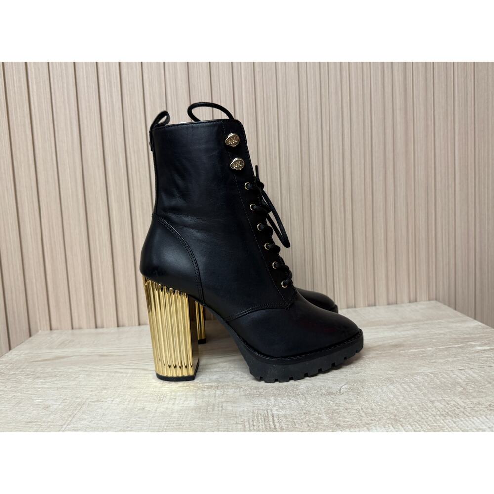 Michael Kors Porter Leather Lace-Up Boot Womens Shoes Sz 6M New in Box - Picture 4 of 16